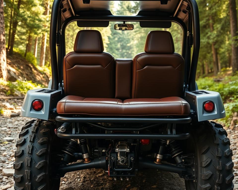Polaris ranger plowing snow